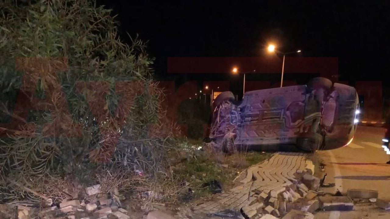 Girne-Alsancak Çevre Yolu'nda korkutan kaza: Alkollü sürücü tutuklandı