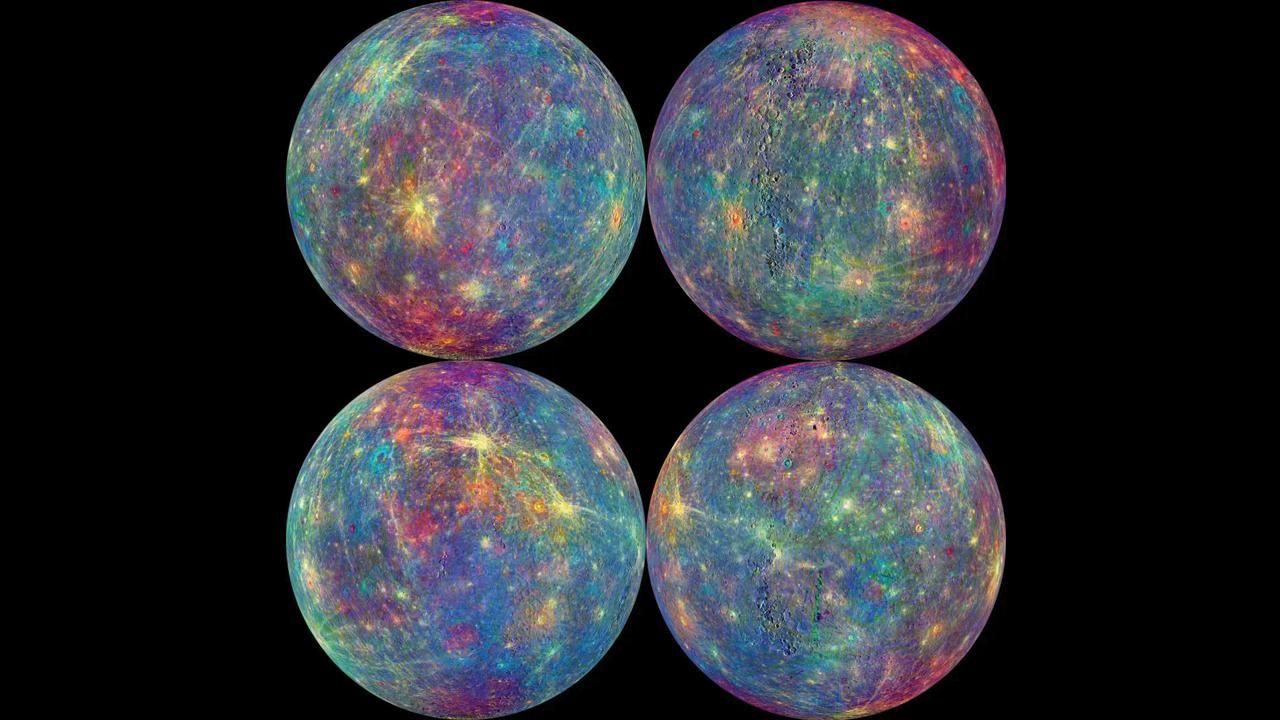 NASA, Merkür gezegeninin yeni görüntülerini paylaştı