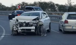 Bir kaza da Lefkoşa-Girne ana yolunda: Araç sürücüsü bariyerlere çarptı