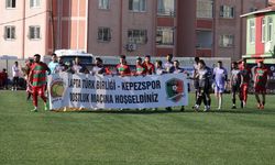 Çanakkale'de Kepezspor ile Lapta Türk Birliği arasında dostluk maçı yapıldı