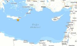 Akdeniz'de iki deprem