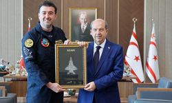 Cumhurbaşkanı Tatar, TUSAŞ Eğitim Uçakları Baş Test Pilotu Özpala'yı kabul etti