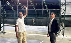 Gönyeli Tenis Kulübü'nde çalışmalar gece gündüz sürüyor