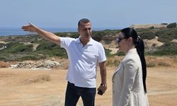 Girne Kaymakamı, Esentepe'de inşaat alanlarını ziyaret etti