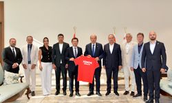 Cumhurbaşkanı Tatar, Türkiye Cimnastik Federasyonu heyetini kabul etti