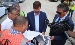 Üstel, Girne Doğu Çevre Yolu 1. Etap Projesi'ni inceledi: Çalışmalar hızla ilerlemekte