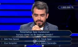 1 milyonluk soruyu açtırdı: Fenerbahçe'nin ilk başkanı kim?