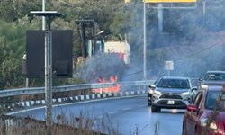 Girne-Lefkoşa yolunda elektrik direği devrildi: Polisten sürücülere uyarı!