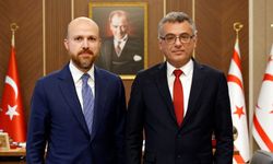 Cumhurbaşkanı Erhürman, İBTAV Üyesi Necmeddin Bilal Erdoğan’ı Kabul Etti