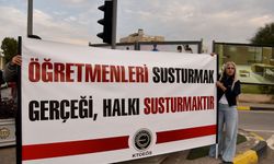 KTOEÖS, Başbakanlık ışıklarında eylem yaptı