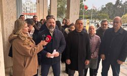 KTAMS, Gazimağusa Mahkemeler binası önünde basın açıklaması yaptı