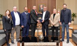 Cumhurbaşkanı -Erhürman, Hür-İş Federasyonu heyetiyle görüştü