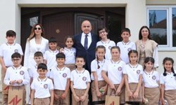 Başçeri, Şehit Yalçın İlkokulu öğrencilerini kabul etti: "Çocuklar, geleceğin teminatıdır"