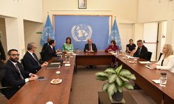 Guterres, Erhürman ve Hristodulidis’in ara bölgede bir araya geldiği üçlü görüşme başladı