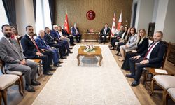 Öztürkler, TC- KKTC Parlamentolar Arası Dostluk Grubu Başkanı Erdem’i kabul etti