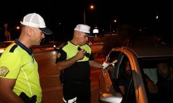 Kötü hava koşullarına rağmen trafik denetimleri sürdü