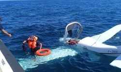 Gürcistan'dan kalkan uçak Rize'de denize acil iniş yaptı