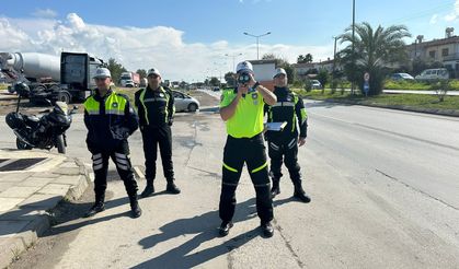 465 sürücüye ceza, 45 araç trafikten men edildi
