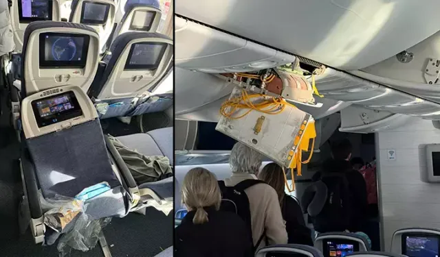 Türbülansa giren uçak acil iniş yaptı: 30 Yaralı