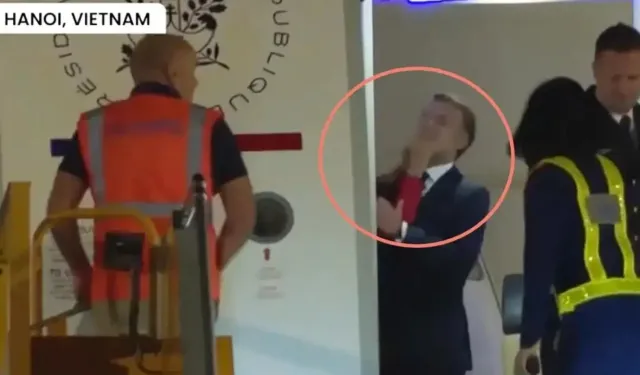 Tartışma yaratan görüntüler: Macron eşinden tokat mı yedi?