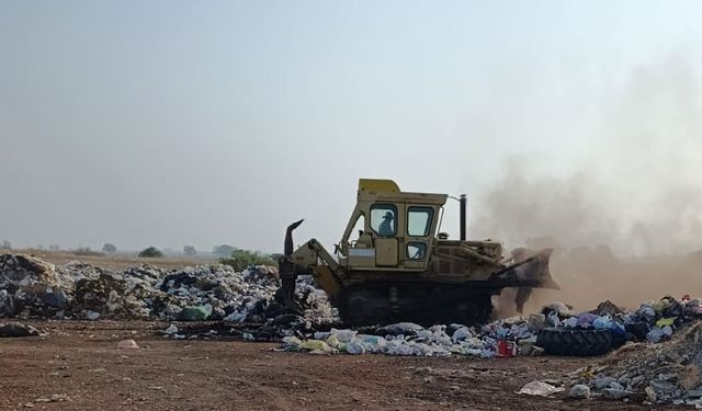 Beyarmudu çöplüğünde ıslah çalışması başladı