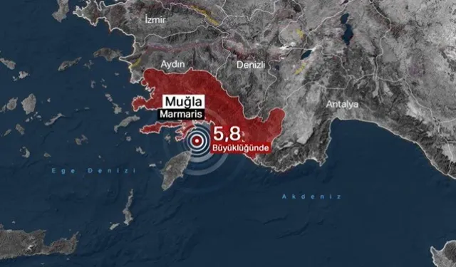 Marmaris'te deprem: 1 ölü 69 yaralı