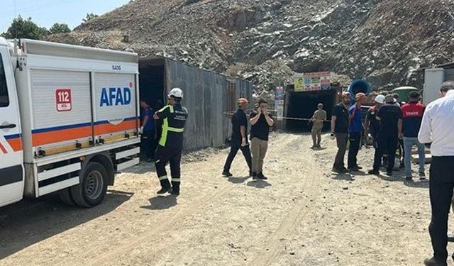 Elazığ'da maden ocağında göçük: Bir işçi mahsur kaldı