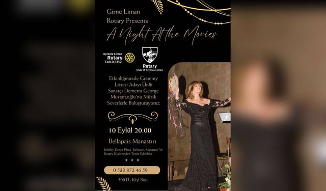 Demetra George Mustafaoğlu, Bellapais Manastırında konser verecek