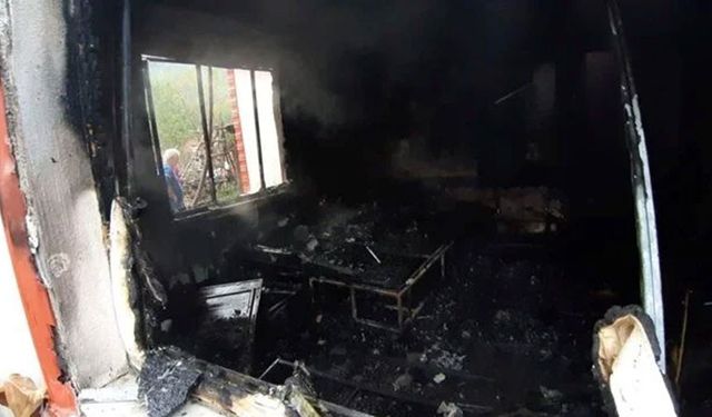 Bolu'da yangın faciası: Yaşlı çift yaşamını yitirdi