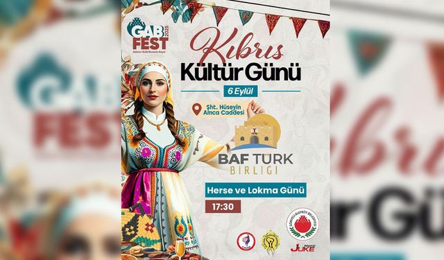 Kıbrıs Kültür Günü 6 Eylül'de düzenleniyor...