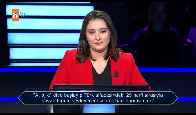 Kim Milyoner Olmak İster’de ilk soruda elendi: Alfabenin son harflerini karıştırdı