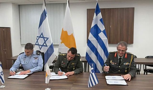 Güney Kıbrıs-İsrail-Yunanistan askeri iş birliği konusu
