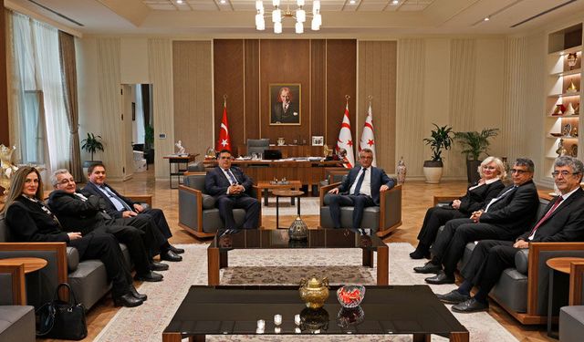 Cumhurbaşkanı Erhürman, YÖDAK heyetini kabul etti