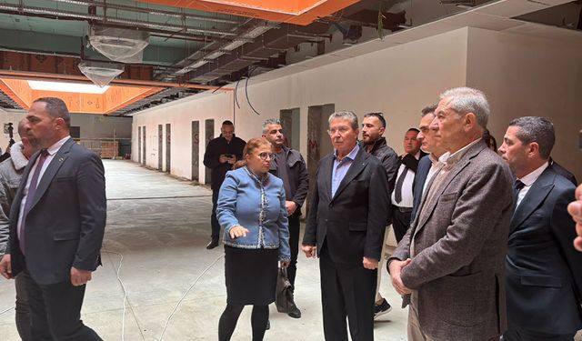 Başbakan Üstel yapımı süren Güzelyurt Hastanesini ziyaret ederek bilgi aldı...