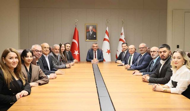 Cumhurbaşkanı Erhürman, TURAB heyetini kabul etti