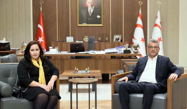 Cumhurbaşkanı Erhürman, Hançerli ile görüştü