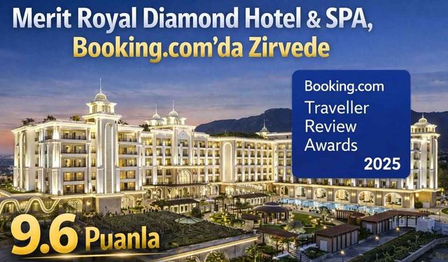 Merit Royal Diamond Hotel & SPA, Booking.com’da Zirvede