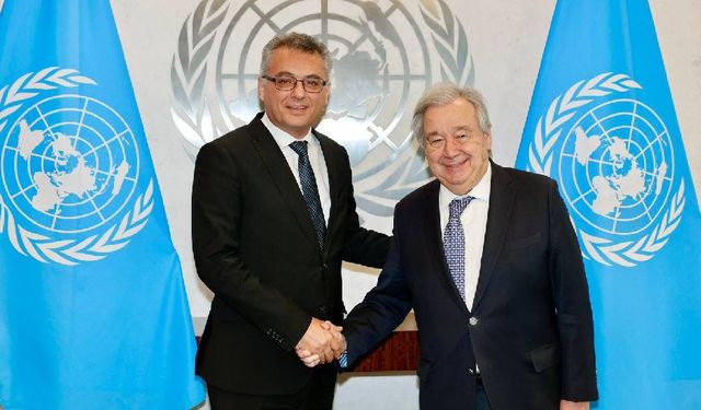 Cumhurbaşkanı Erhürman, Guterres ile görüştü