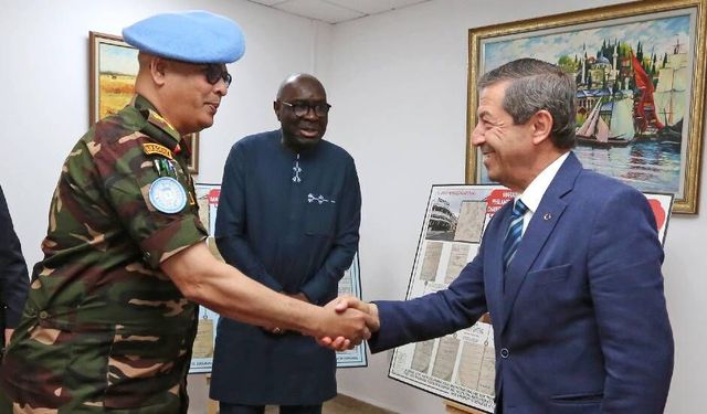 Ertuğruloğlu, BM Temsilcisi Diagne ve UNFICYP Komutanı Alam’ı kabul etti
