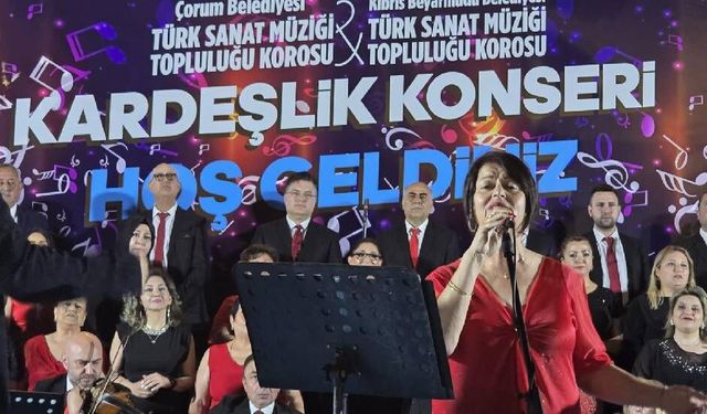 Beyarmudu Belediyesi Türk Sanat Müziği Topluluğu Korosu Çorum’da konser verdi
