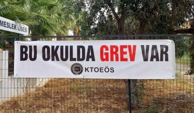 Girne bölgesindeki okullarda öğleden sonra grev yapılacak
