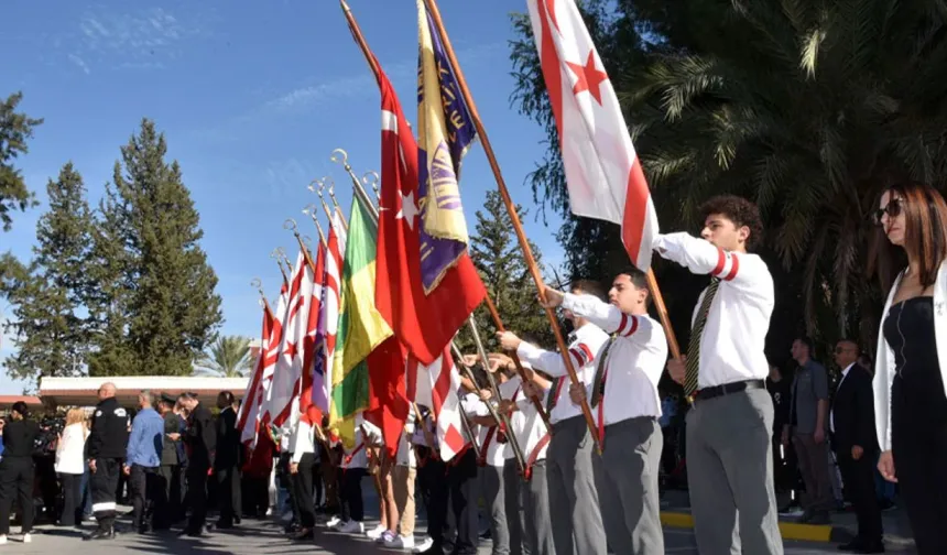 29 Ekim Cumhuriyet Bayramı... Lefkoşa’da Atatürk Anıtı'nda tören düzenlendi