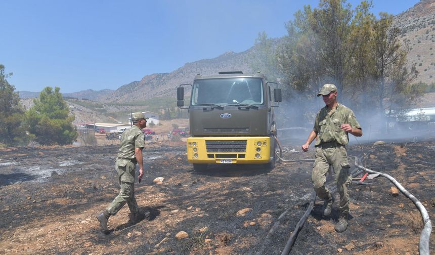 Dikmen'de yangına anında müdahale...