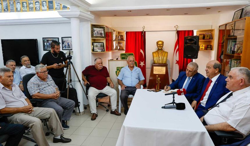 Cumhurbaşkanı Tatar, KKTC Emekli Polisler Derneği’ni ziyaret etti