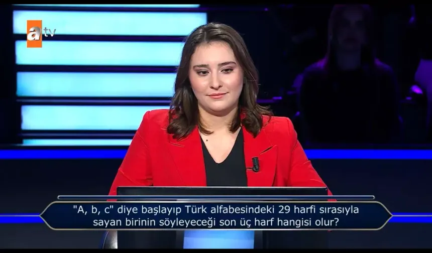 Kim Milyoner Olmak İster’de ilk soruda elendi: Alfabenin son harflerini karıştırdı