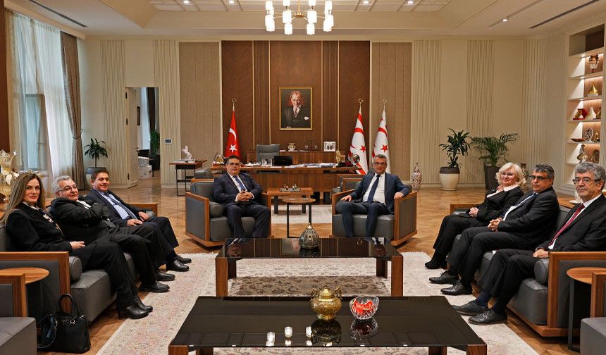 Cumhurbaşkanı Erhürman, YÖDAK heyetini kabul etti