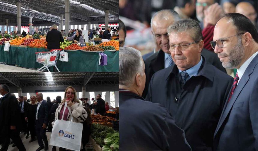 İskele Belediyesi Kapalı Pazar Yeri ve Terminal Alanı törenle açıldı