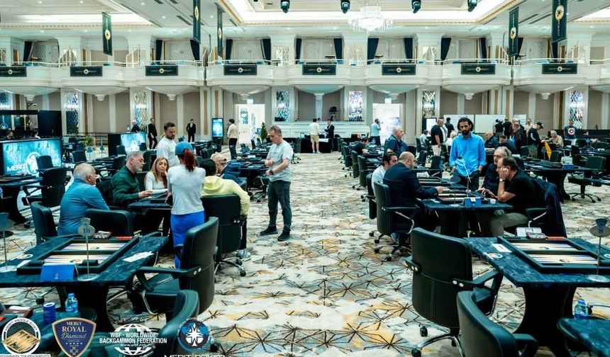 Merit tavla turnuvası büyük ilgi gördü