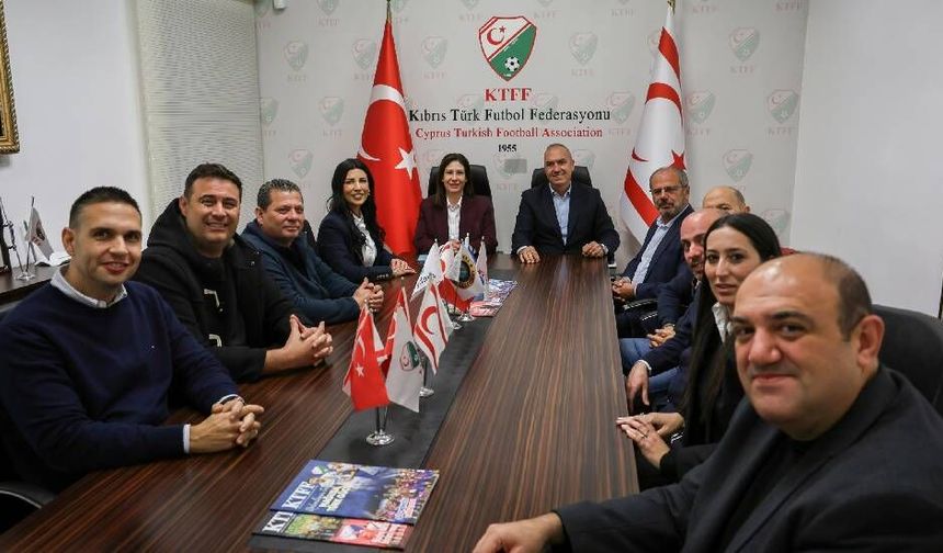 CTP heyeti Futbol Federasyonu'nu ziyaret etti