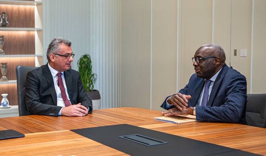 Cumhurbaşkanı Erhürman, Diagne’yi kabul etti